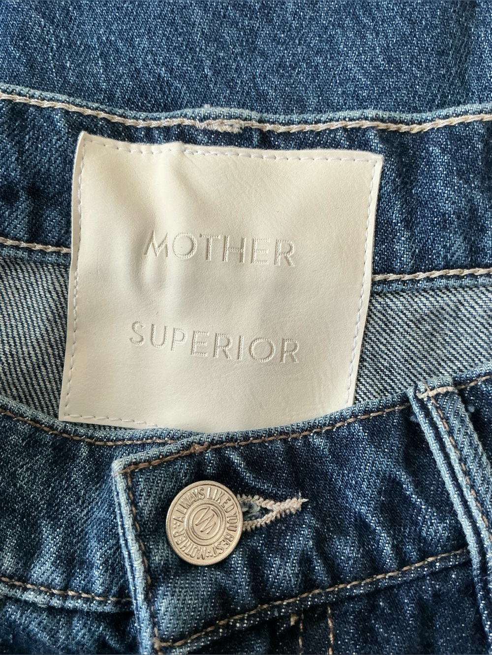 MOTHER SUPERIOR Jeans Half-Pipe Ankle Did You Bring Me Anything? Blue Size 32 - Picture 9 of 15